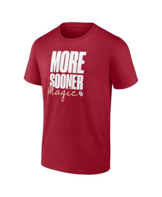 Men's Crimson Oklahoma Sooners More Sooner Magic T-Shirt