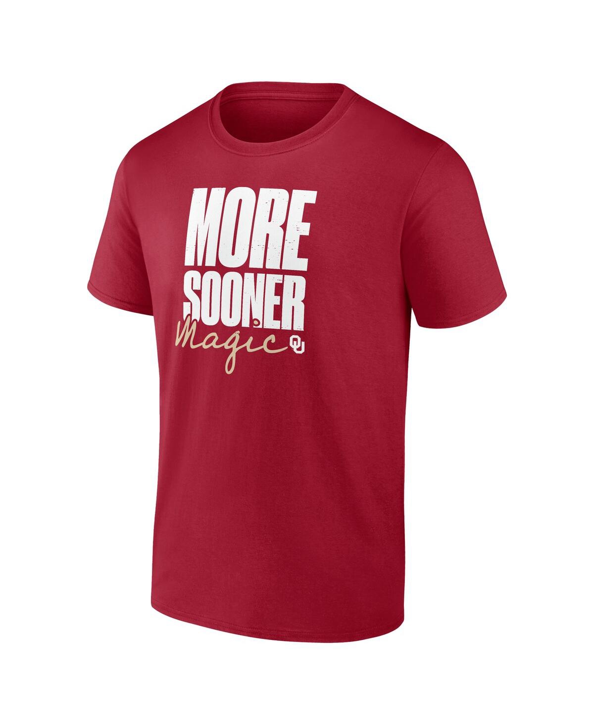 Logo Athletic Men's Crimson Oklahoma Sooners More Sooner Magic T-shirt In Red