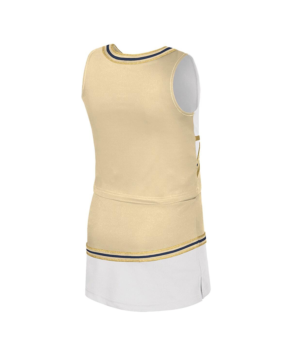 Colosseum Big Girls 2-piece Gold Georgia Tech Yellow Jackets Lollipop Park Cheer Set In Yellow