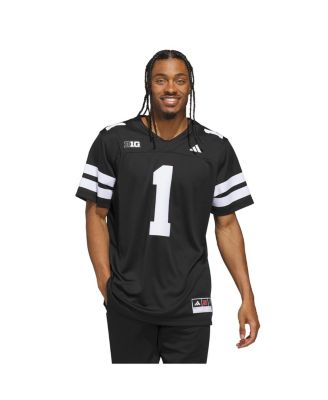 Men's 1 Black Nebraska Huskers Alternate Premier Jersey
