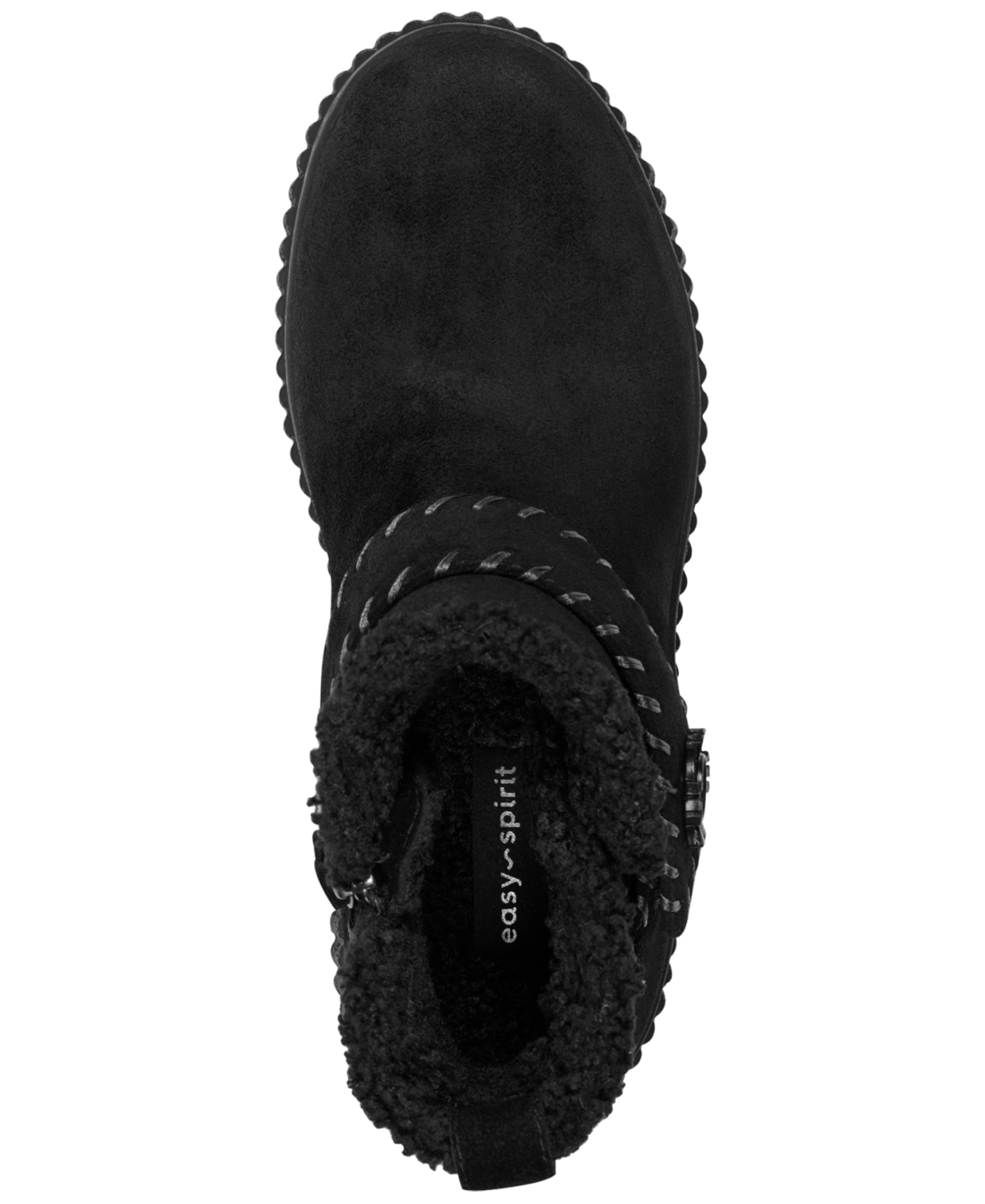 Easy Spirit Women's Brendan Cozy Waterproof Side Zip Booties In Black