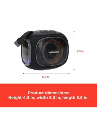 10W Mini Bluetooth Portable Speaker IPX5 Splashproof With FM Radio Black and Gray