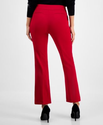 Petite Pull-On Straight-Leg Pants