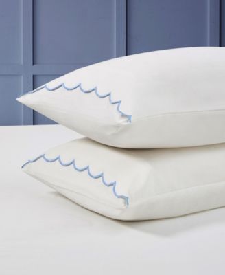 Scallop Cotton 2-Pc. Pillowcase Pair, Standard