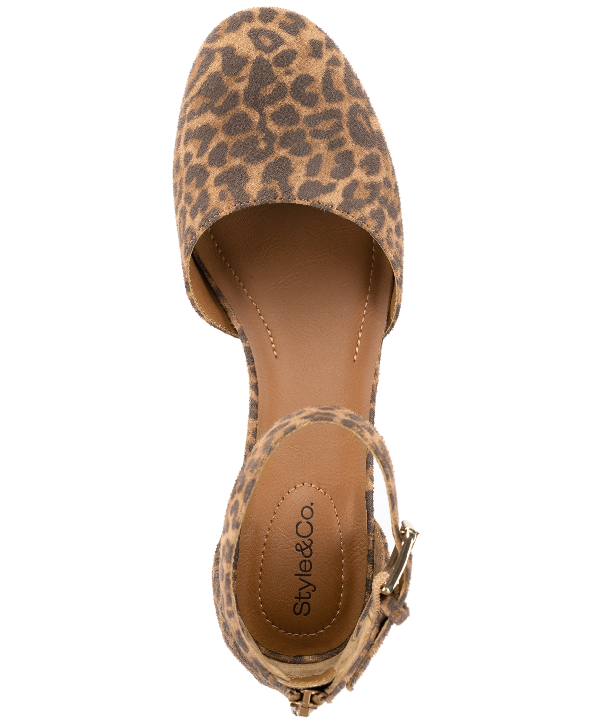 Style & Co Women's Alinaa Two-piece Block Heel Dress Pumps, Created For Macy's In Animal Print