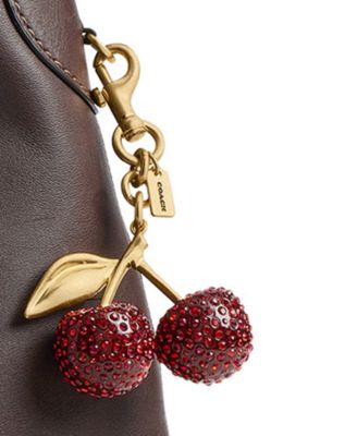 Crystal Cherry Bag Charms