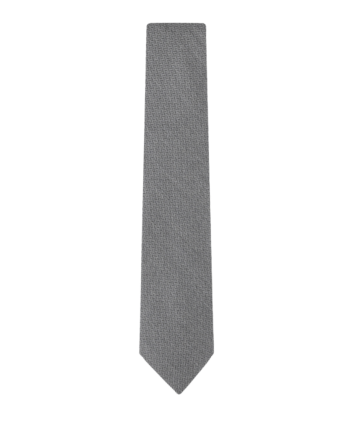 Tommy Hilfiger Men's Hazel Herringbone Solid Tie In Gray