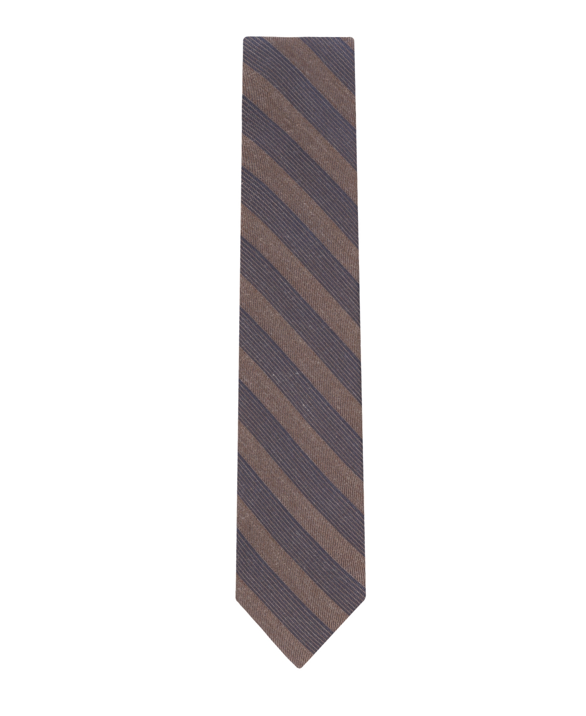 Tommy Hilfiger Men's Striped Tie In Brown