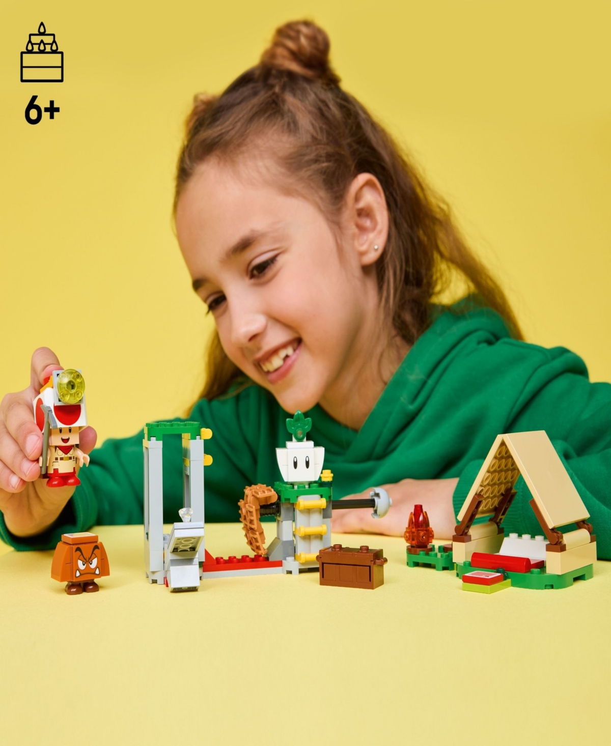 Lego Super Mario Captain Toad's Camp Kids Toy 72040, 159 Pieces In Multi
