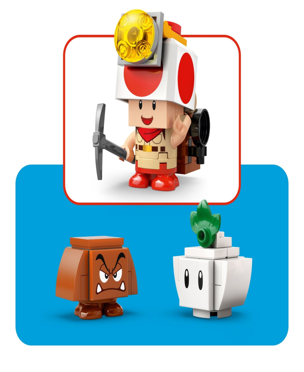Lego Super Mario Captain Toad's Camp Kids Toy 72040, 159 Pieces In Multi
