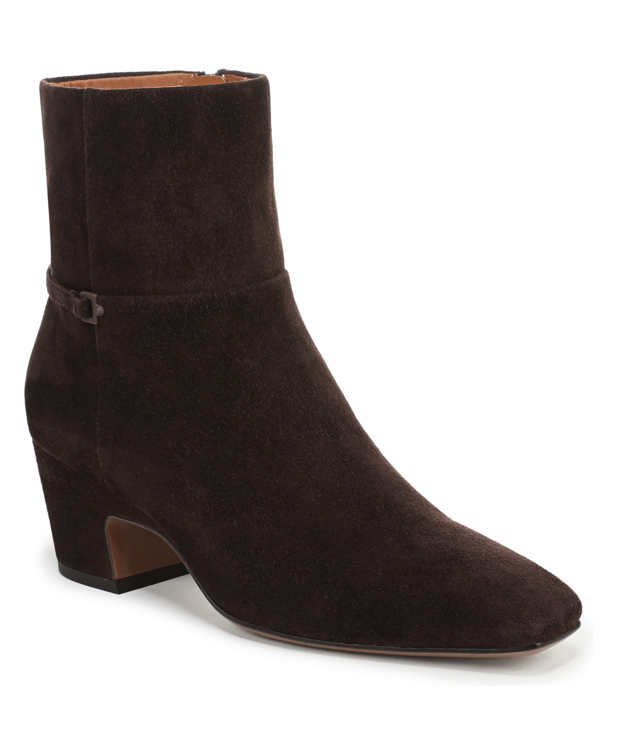 Franco Sarto Women's Saydie Square Toe Pull On Short Boots In Brown