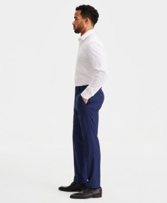 Men's Slim-Fit Stretch Solid Suit Pants