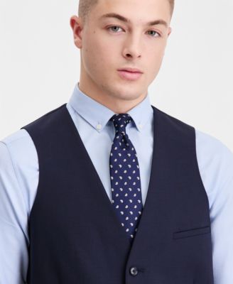 Men's Slim-Fit Wool Suit Vest