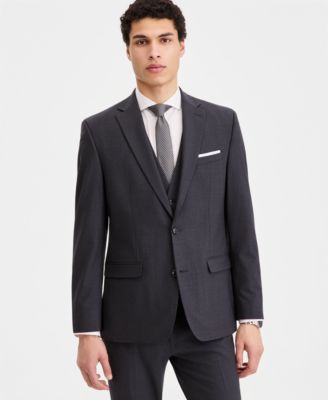 Men's Slim-Fit Wool Suit Jacket