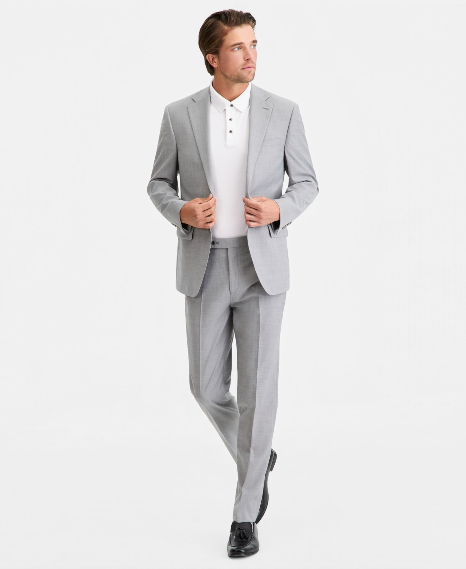 Men's Slim-Fit Wool-Blend Stretch Suit Jackets
