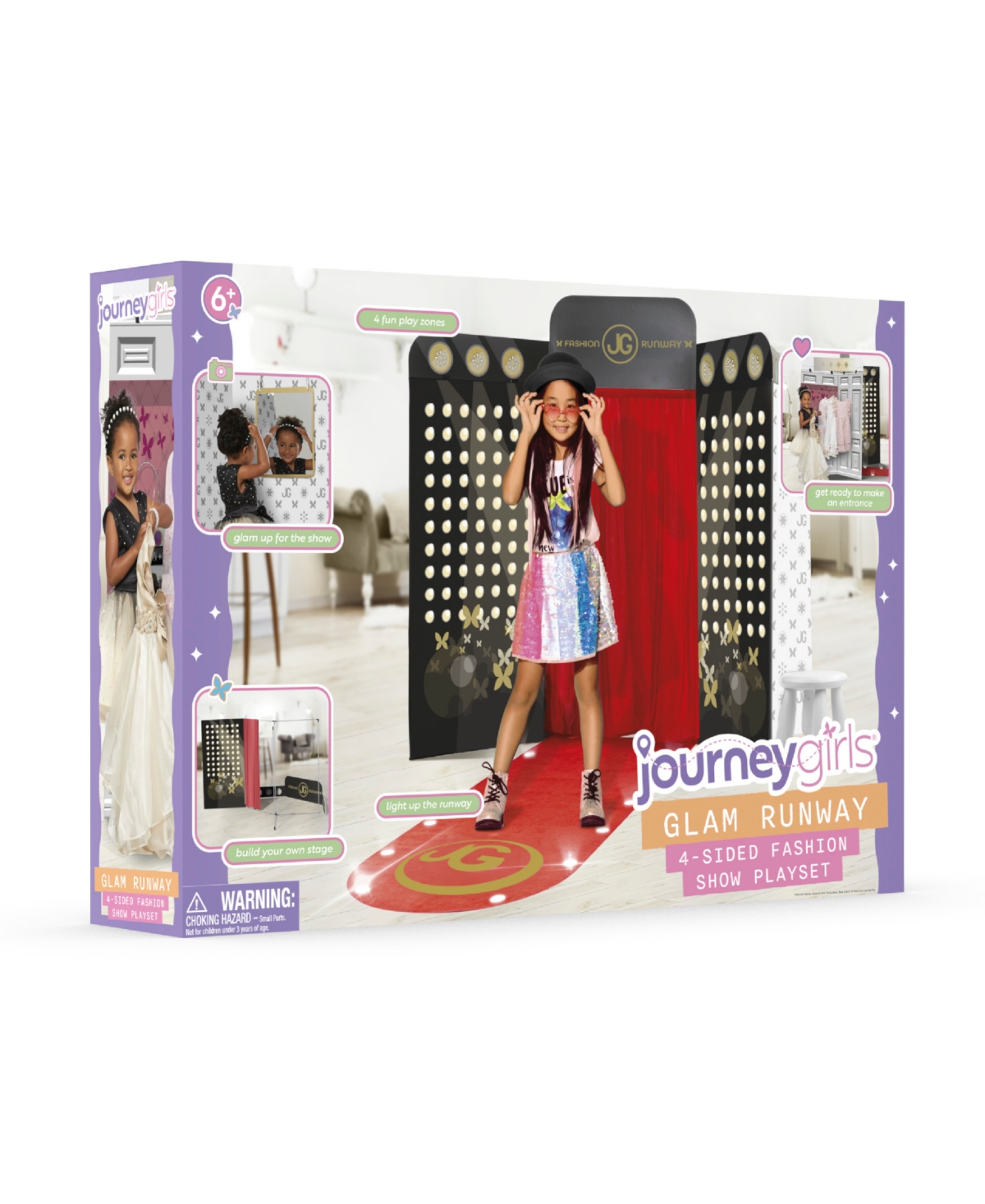 Journey Girls Glam Runway 4-sided Fashion Show Playset In Multi