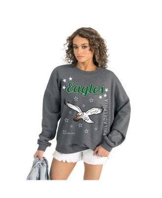 Gameday Couture - Women's Gray Philadelphia Eagles Ready to Rumble Premium Fleece Pullover Sweatshirt