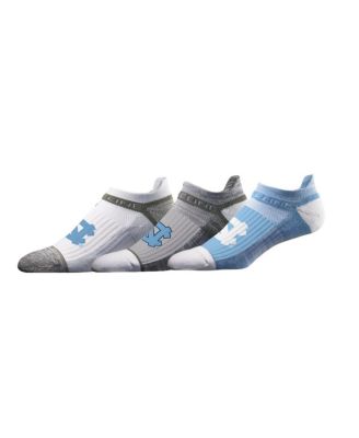 Strideline - Men's and Women's North Carolina Tar Heels Premium Low 3-Pack Ankle Socks Set