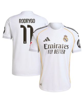 adidas - Men's Rodrygo White Real Madrid 2025/26 Home Authentic Jersey