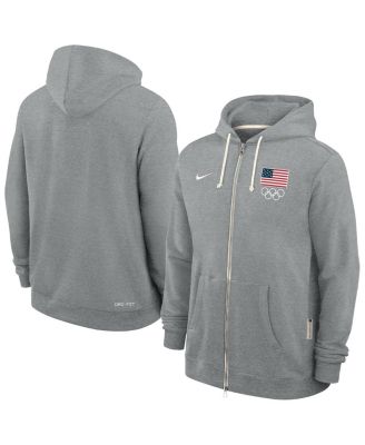 Nike - Men's Heather Gray Standard Issue Dri-FIT Full-Zip Hoodie