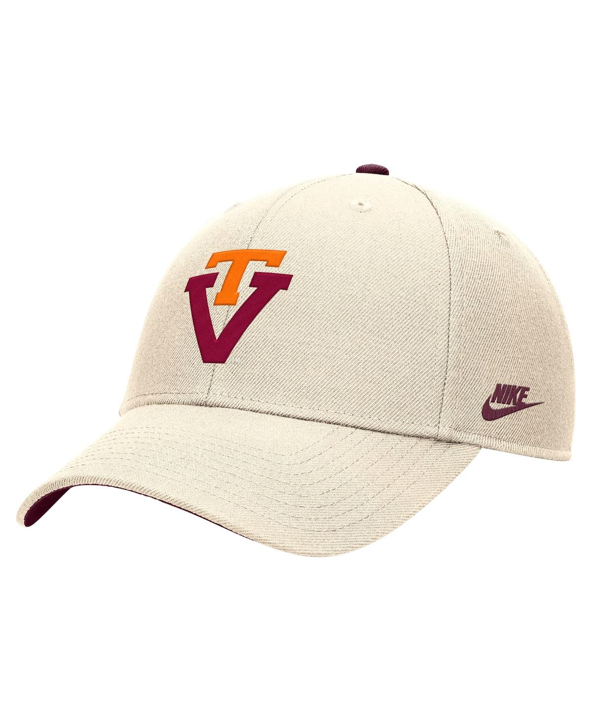 Nike Men's Natural Virginia Tech Hokies Rise Adjustable Hat In Neutral