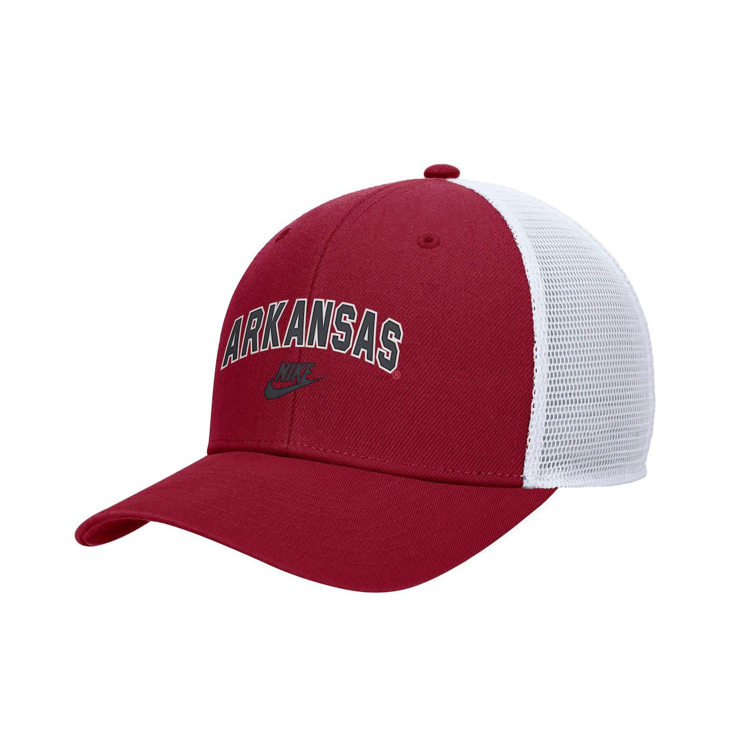Мужская кепка Nike Cardinal Arkansas Razorbacks Arch Rise Performance Trucker Adjustable Hat — фото 1