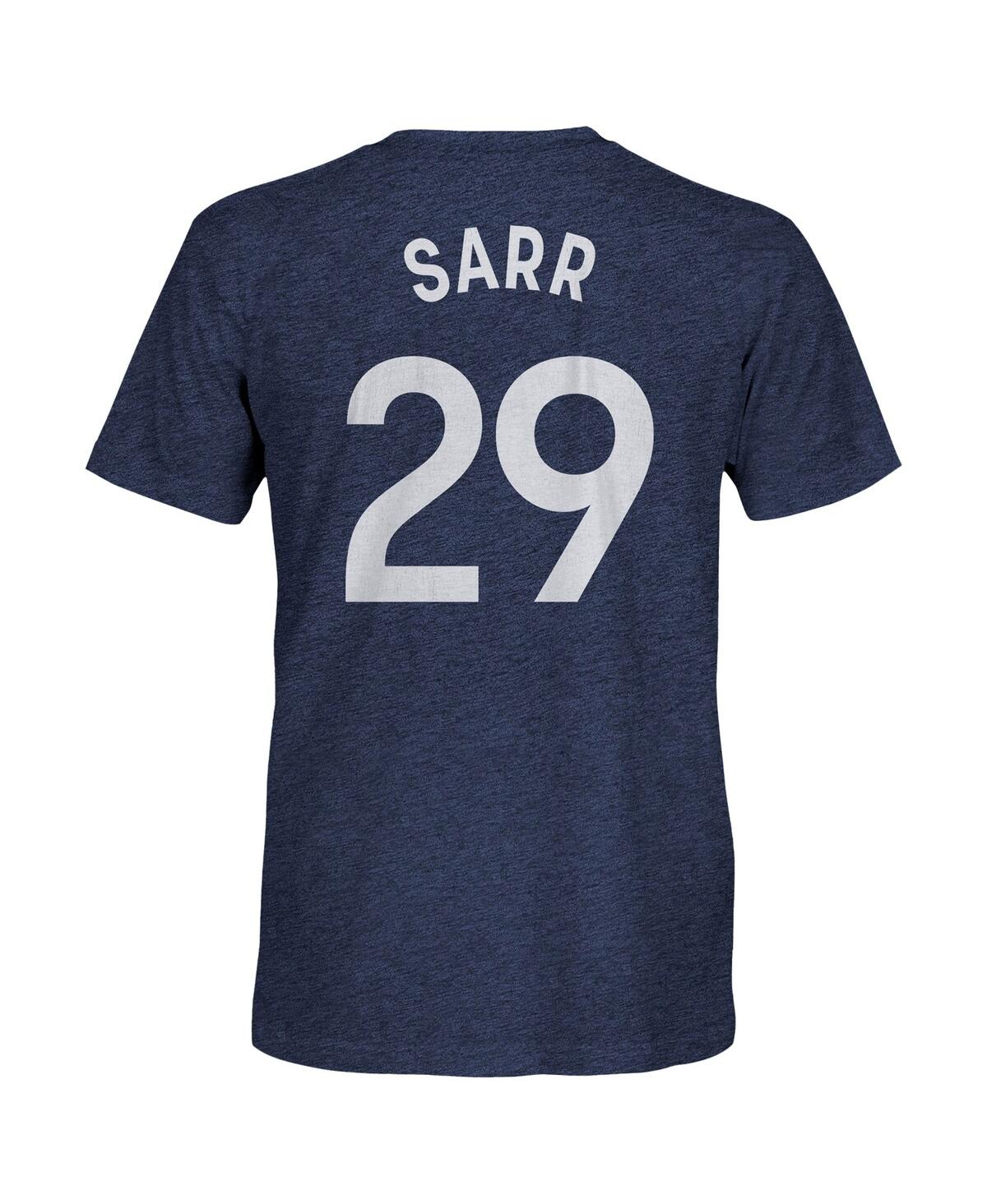1863fc Men's Pape Matar Sarr Heather Navy Tottenham Hotspur Player Name Number Twisted Tri-blend Slub T-shi In Blue