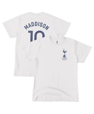 1863FC - Big Boys and Girls James Maddison White Tottenham Hotspur Player T-Shirt