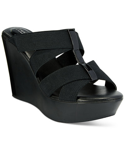 CHARLES by Charles David Farther Wedge Sandals