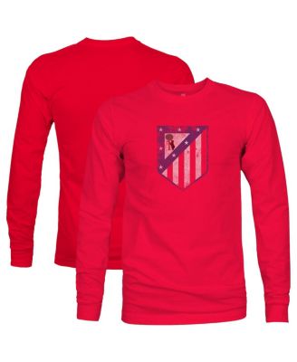1863FC - Men's Red Atletico de Madrid Color Badge Long Sleeve T-Shirt