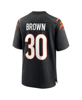 Men's Chase Brown Black Cincinnati Bengals Team Game Jersey