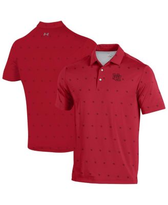Under Armour - Men's Red Utah Utes Gameday ArmourFuse Polo