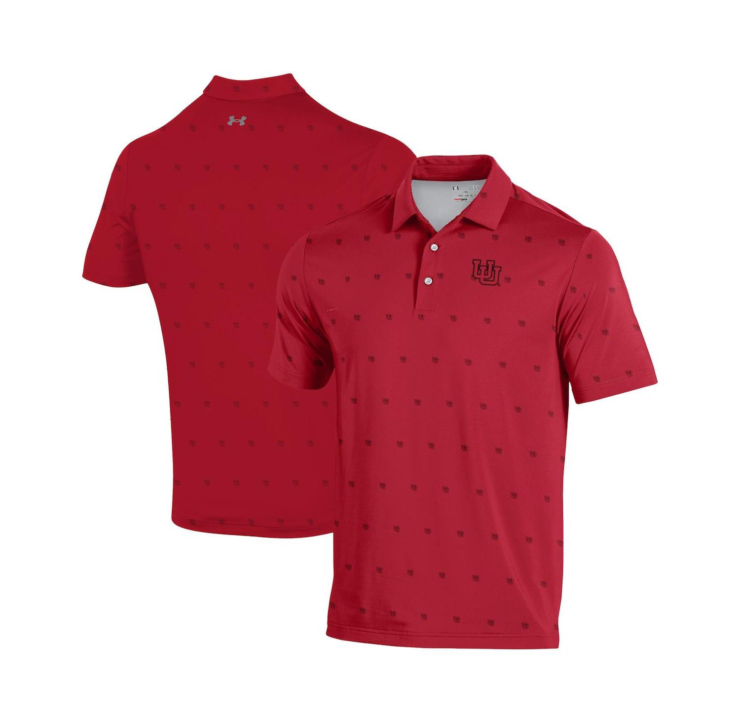 Men's Red Utah Utes Gameday ArmourFuse Polo Shirt
