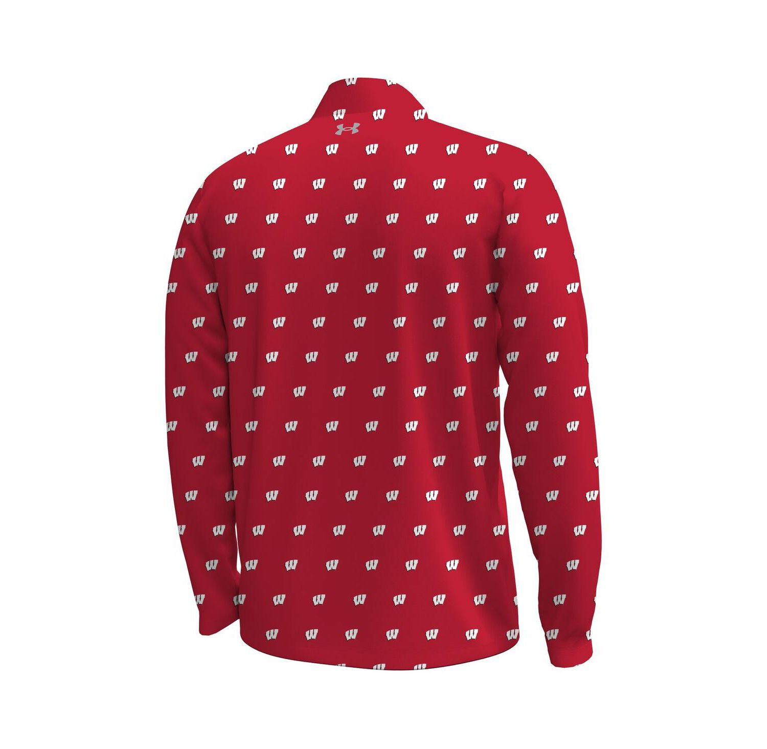 Men's Red Wisconsin Badgers Gameday ArmourFuse Half-Zip Jacket