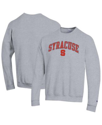 Champion - Men's Heather Gray Syracuse Orange Arch Over Logo Pullover Sweatshirt