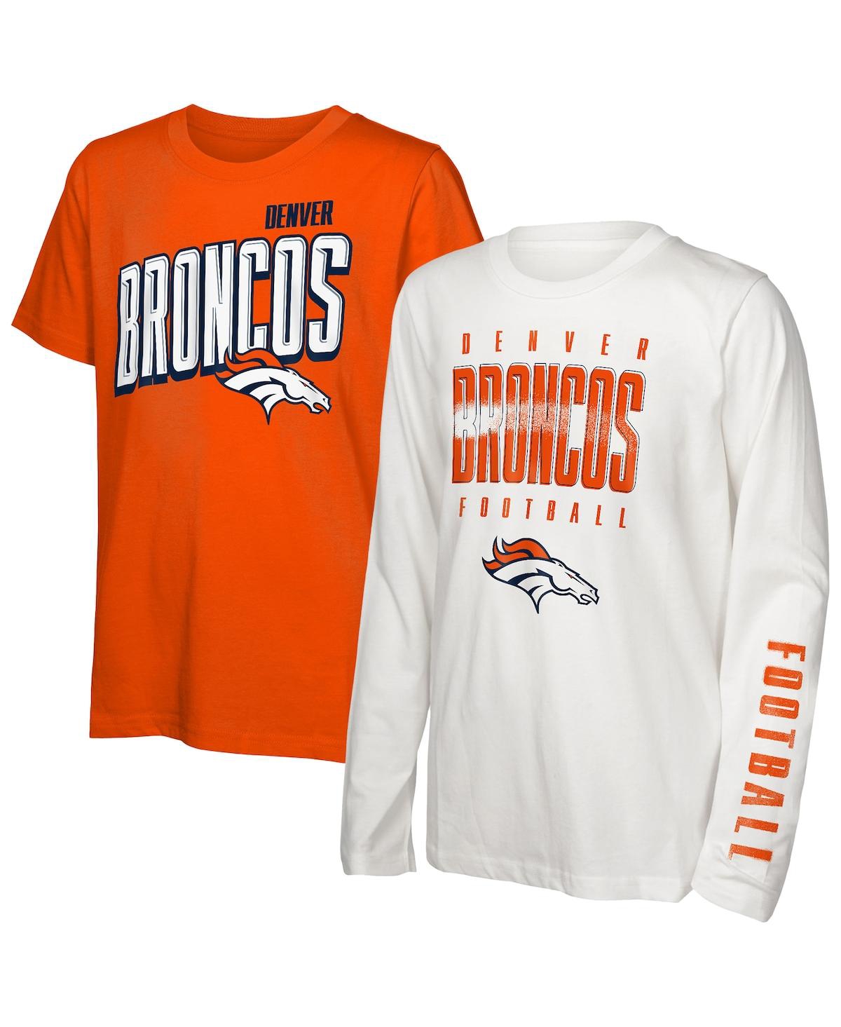 Outerstuff Preschool Denver Broncos The Mix Combo T-shirt Set In Multi