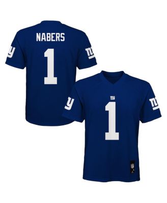 Outerstuff - Preschool Malik Nabers Royal New York Giants Replica Player Jersey