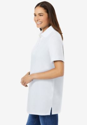 Women's Plus Size Perfect Short-Sleeve Polo Shirt
