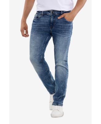 Men's Slim Fit Silicone Back Pocket Jeans