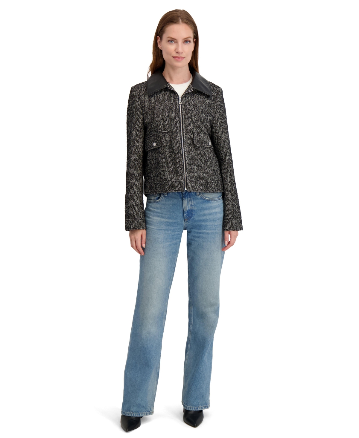 Laundry By Shelli Sega Tweed-Textured Jacket