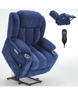 Power Lift Chair Recliner with 8-Point Vibration Massage and Lumbar Heating