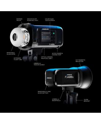 FJ400 II 400W Strobe with FJ Pro AC/DC Battery