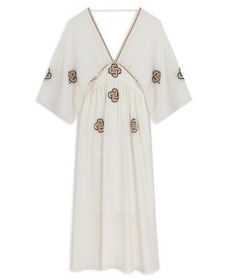 Women's Maxi Dress with Embroidery Details