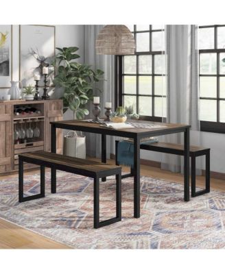 Caritina Wood 3-Piece Counter Height Dining Set