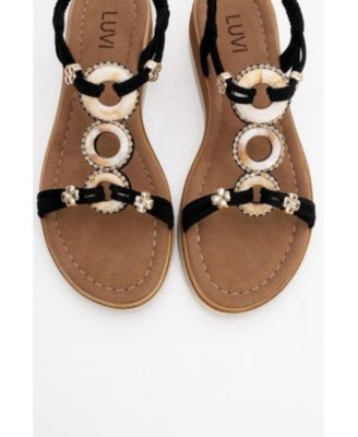 JUNES Buckle-Embellished Sandal (Women)