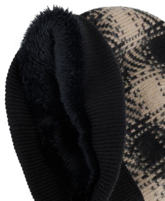 Men's Brushed Plaid Beanie