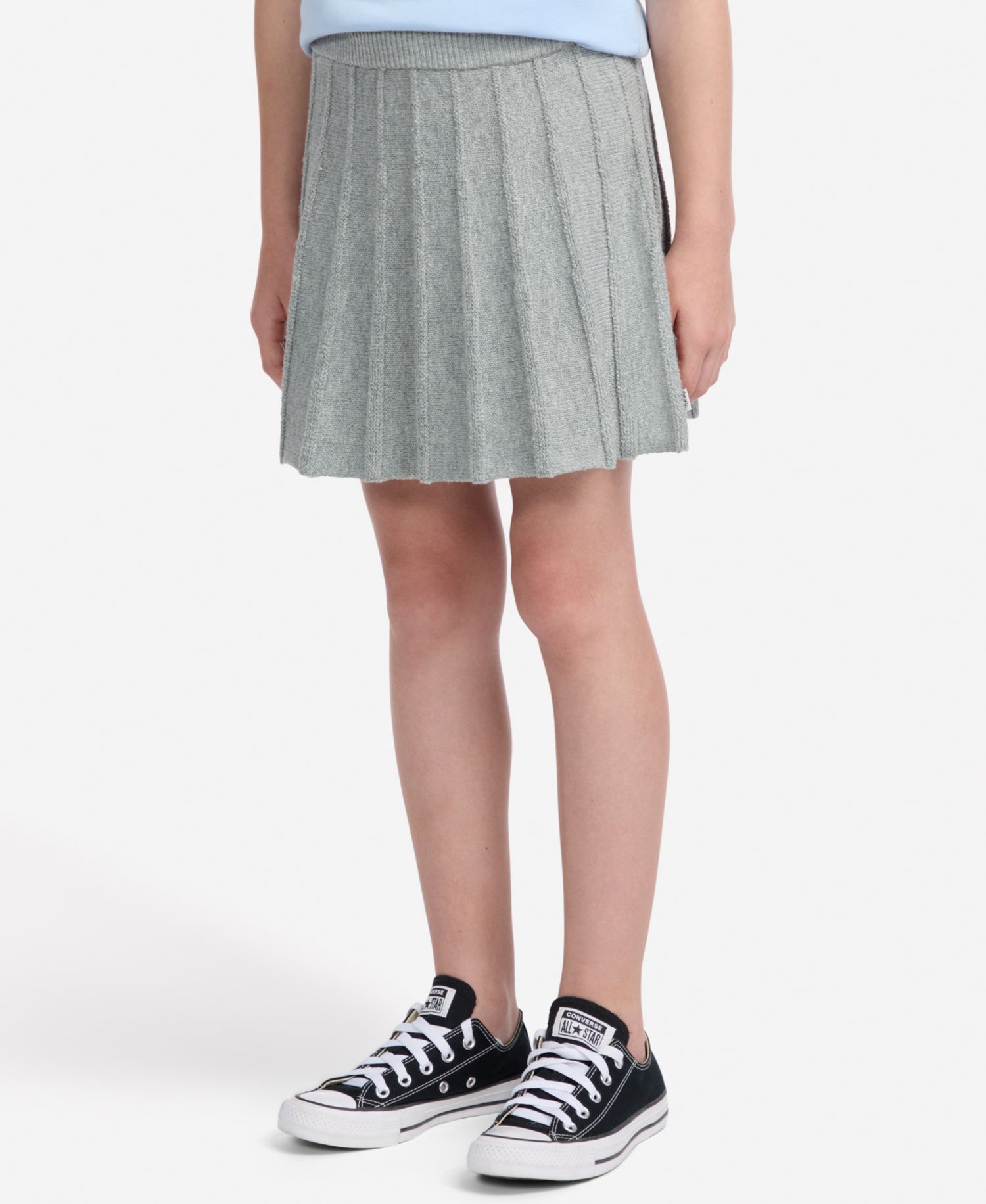 Girls' Pleated Sweater Skirt