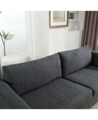 80.7" 2-in-1 Sofa Bed Sleeper with Large Mattress