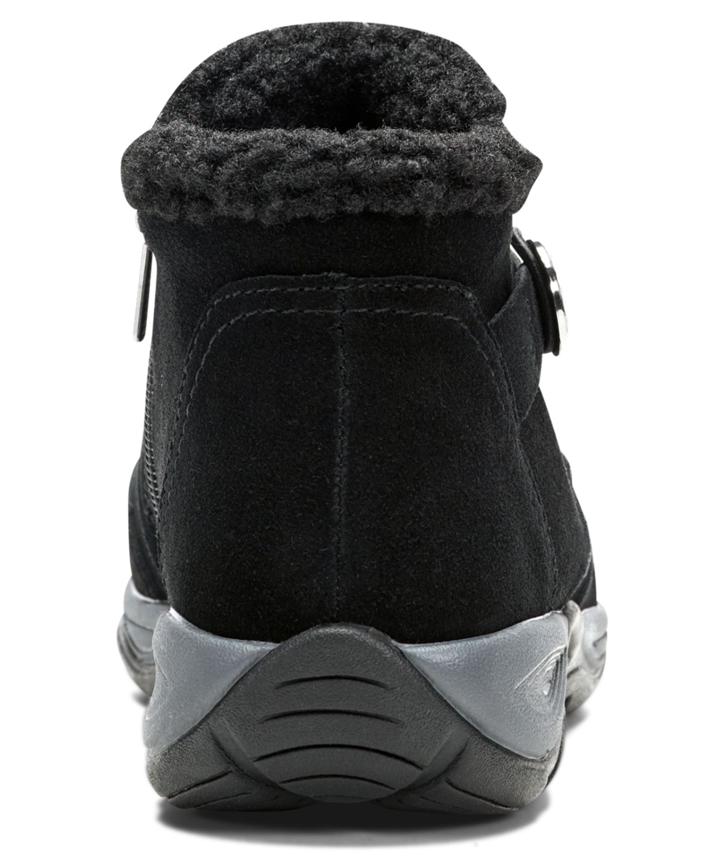 Женские ботинки Easy Spirit Erique Cozy Cold Weather Booties, цвет: Чёрный замшевый — фото 3