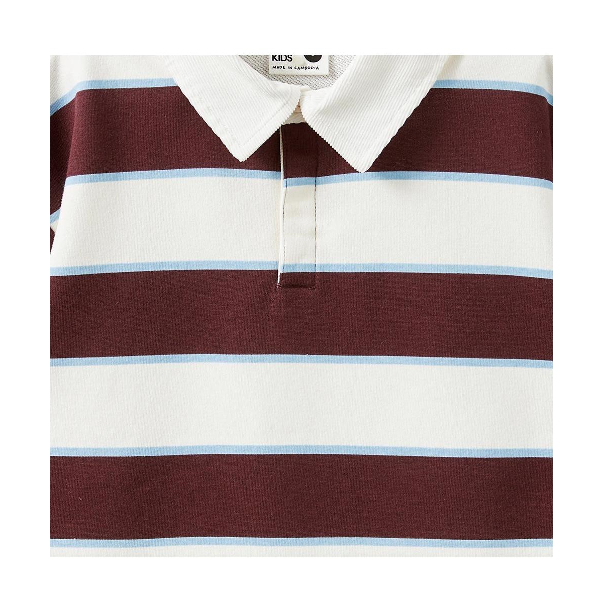 Cotton On Little Girls Rugby Polo L/S Top